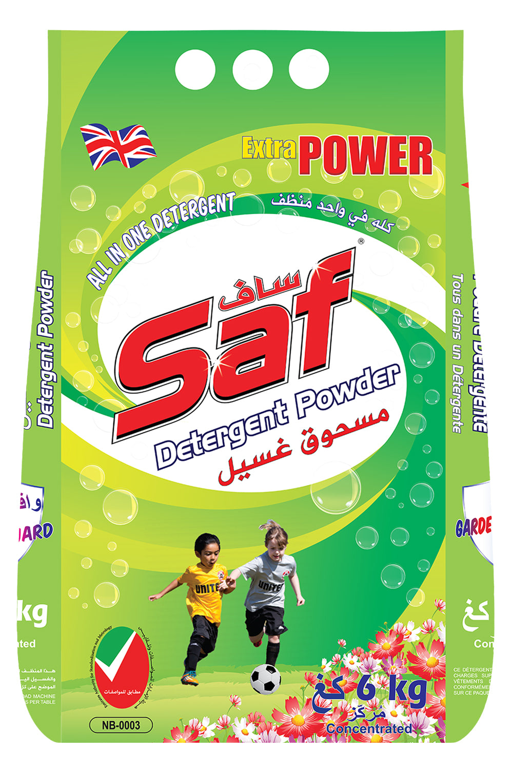 Saf Detergent Powder Green 6KG