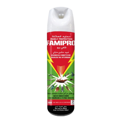 Buy 1 Get 1 FREE: Famipro Insect Killer Spray 400ml + FREE Nightox Mosquito Coil (10pcs/Box)