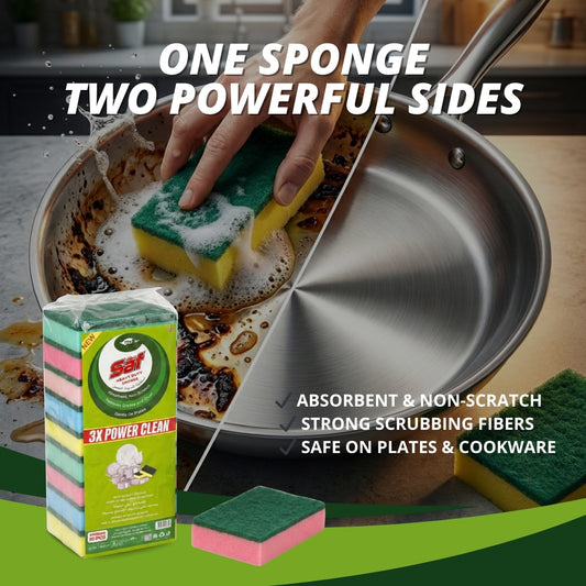 Saf Scrub Sponge Pack of 10