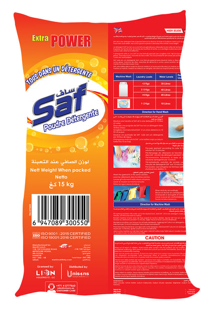 Lessive en poudre Saf Orange 15 kg