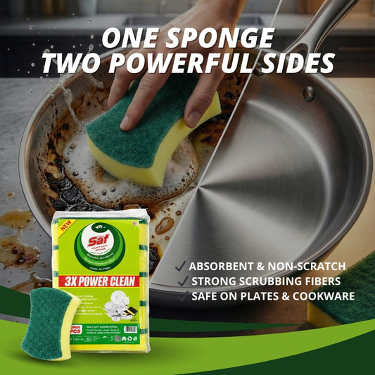 Saf Scrub Sponge – Pack of 5