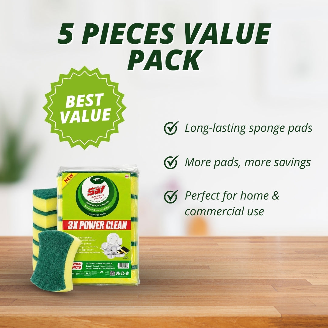 Saf Scrub Sponge – Pack of 5