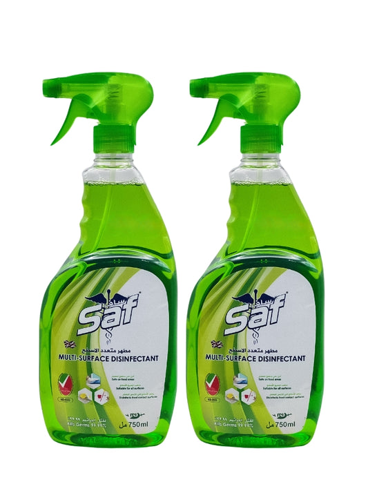 Spray nettoyant désinfectant multi-usages Saf 750 ml SW2 (lot de 2) 