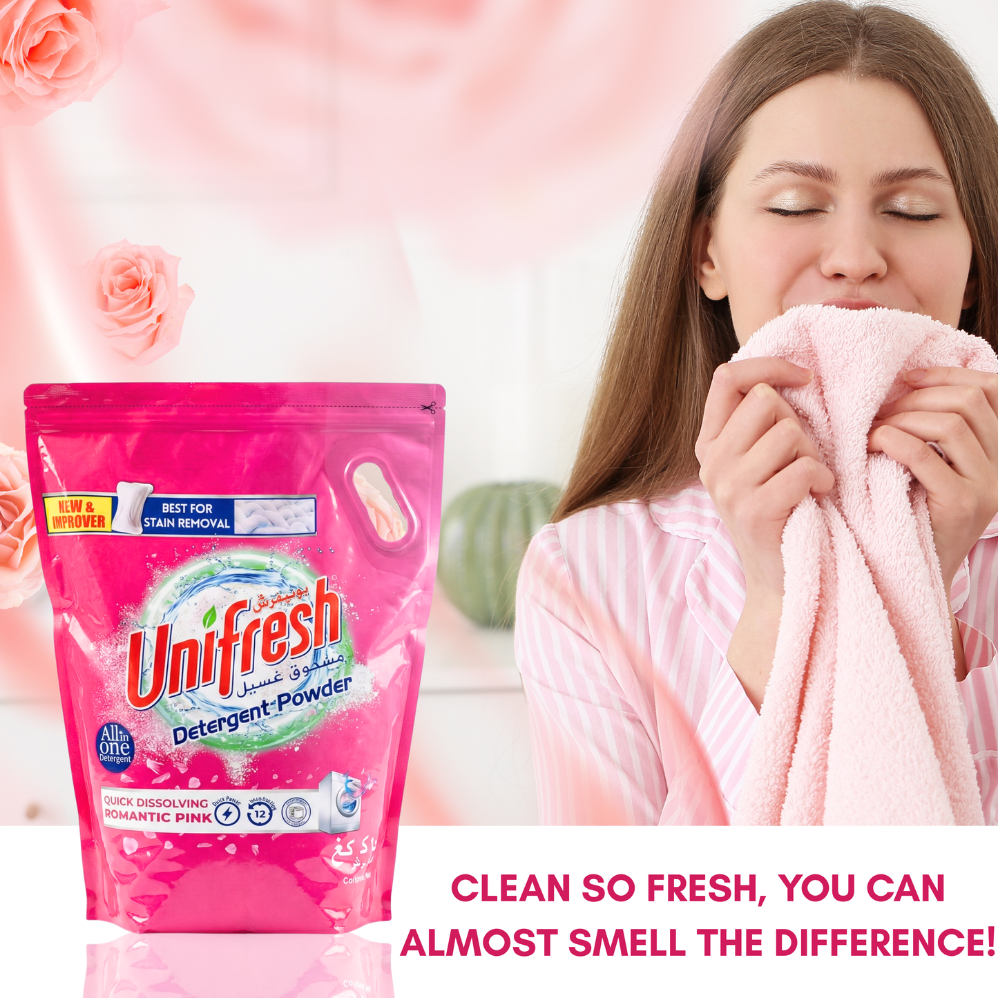 Unifresh Detergent Powder Pink 3KG