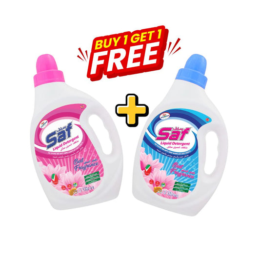 Saf Liquid Detergent 2L Pink and Blue (Buy 1 Get 1 Free)