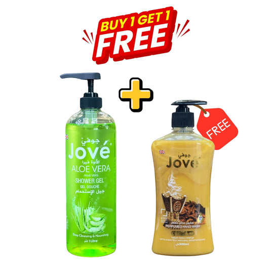Buy 1 Get 1 FREE: Jove Shower Gel Lavender 1L + FREE Jove Hand Wash Oud 500ml