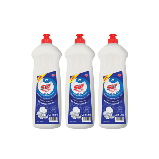 Liquide vaisselle Saf bleu – 1 L SW3 (lot de 3)