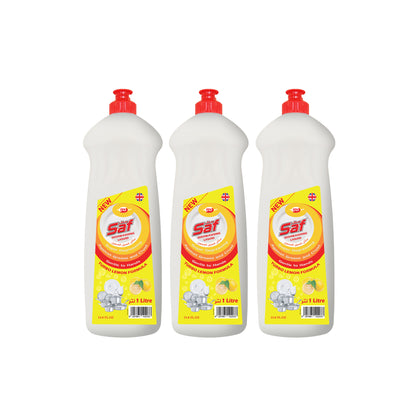 Liquide vaisselle Saf Citron SW3 (Pack de 3)