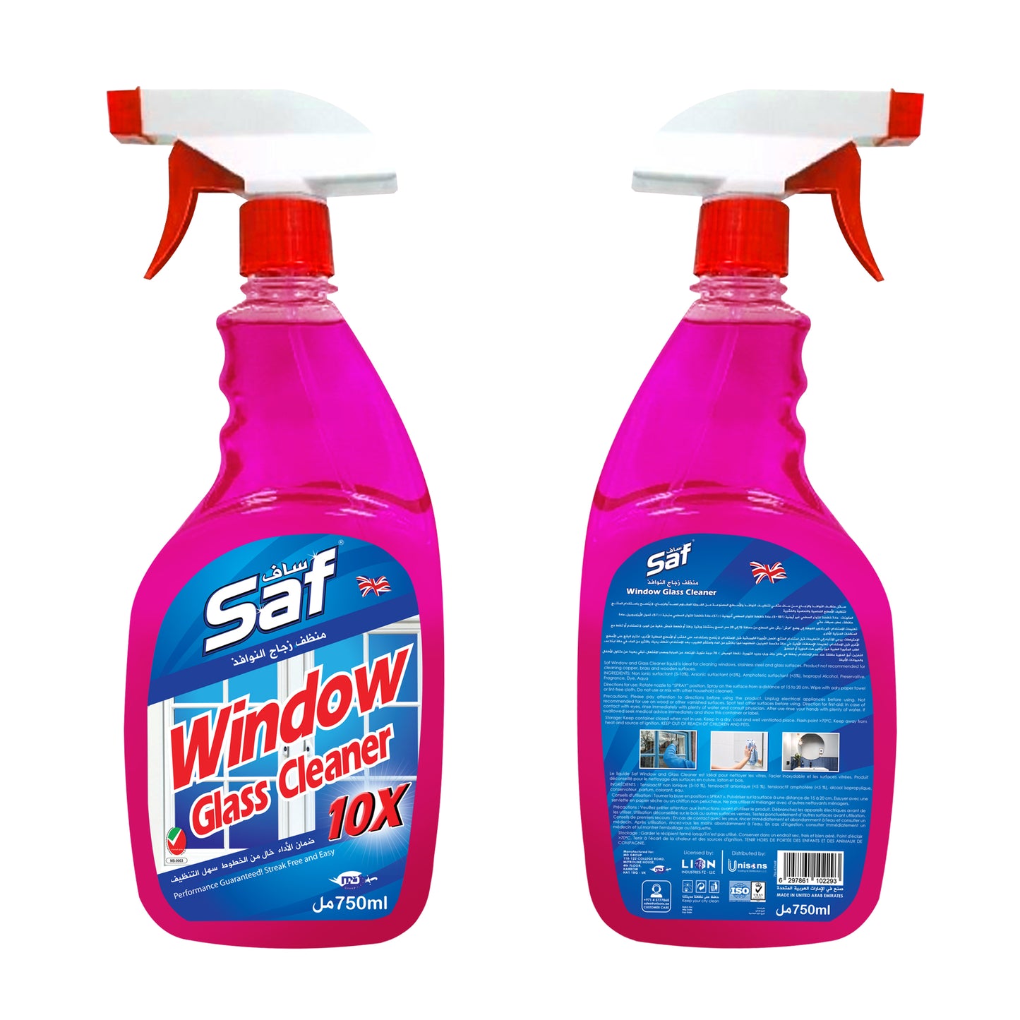 Nettoyant vitres et vitres Saf Rose 750 ml 