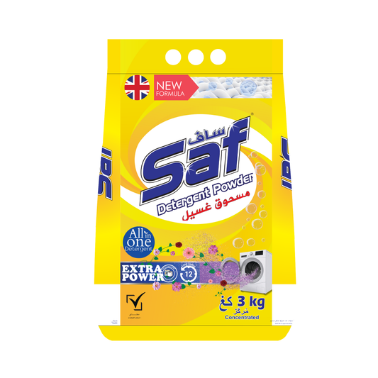 Saf Detergent Powder Yellow 3KG