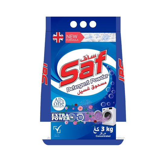 Saf Detergent Powder Blue 3KG