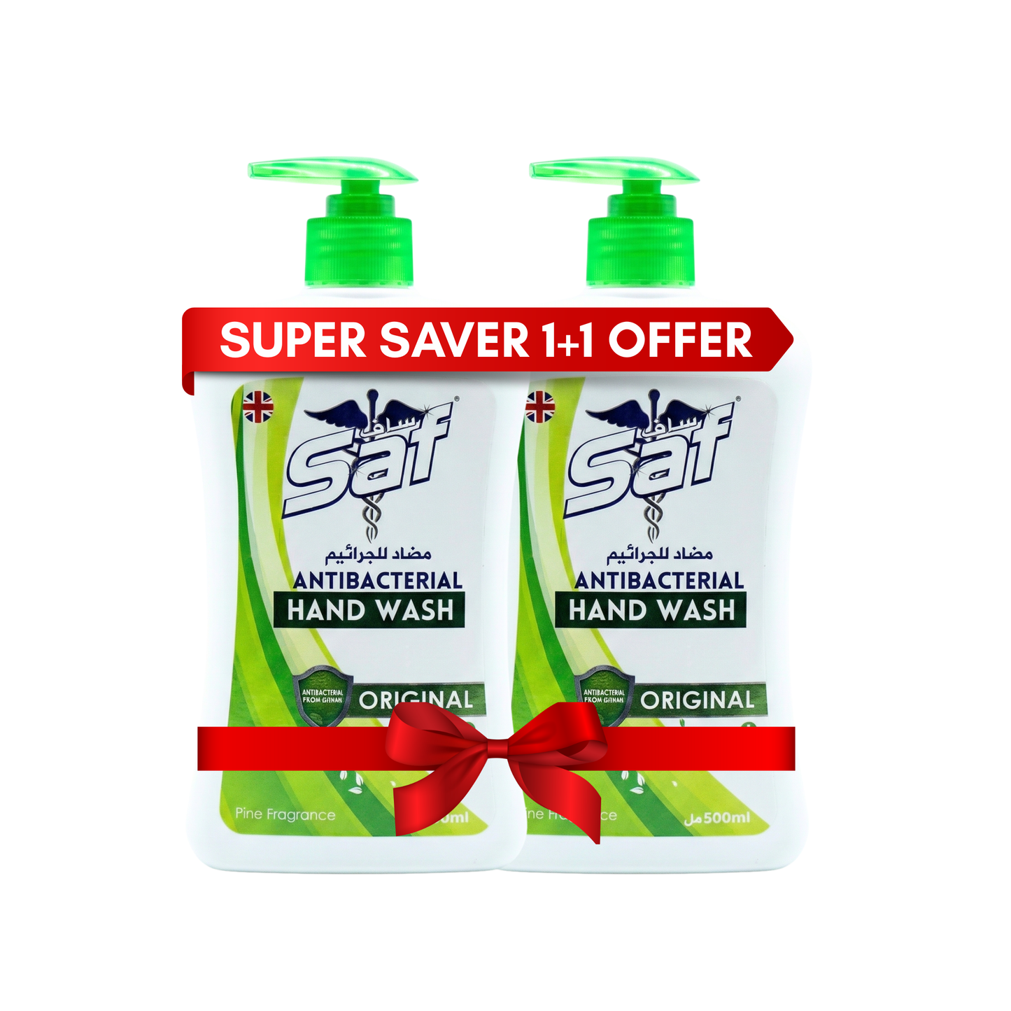 Saf Antibacterial Hand Wash 500ML (Pack of 2)