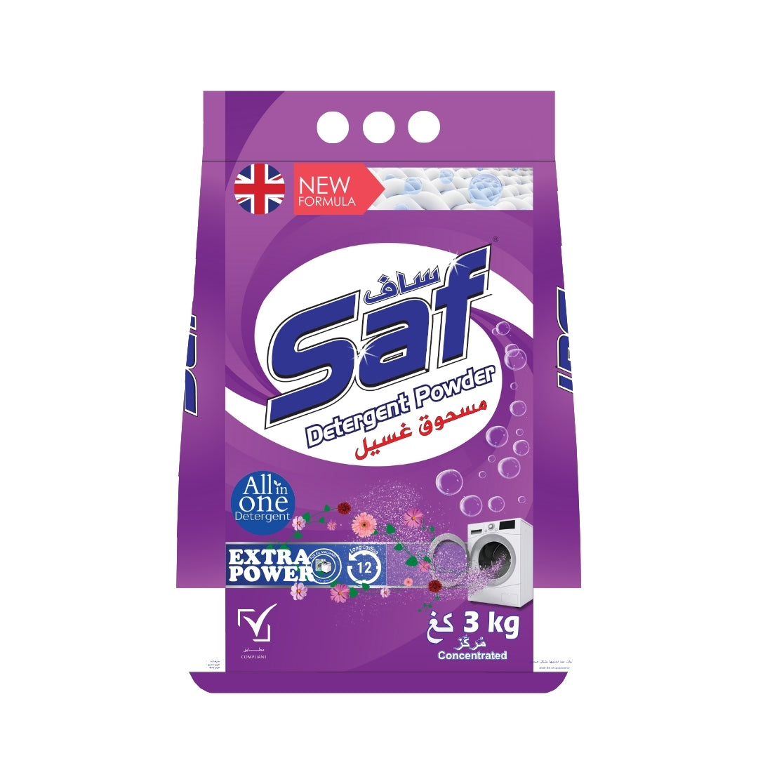 Saf Detergent Powder Purple 3KG
